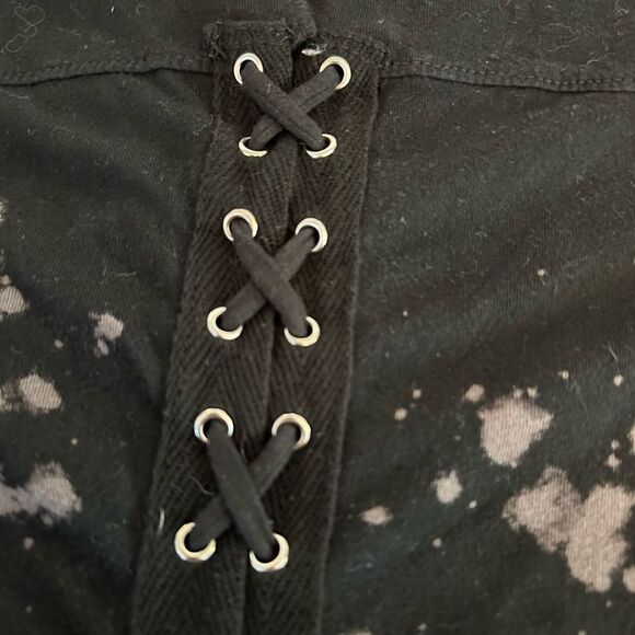 Affliction Lace Up Back Tee S - Picture 4 of 5